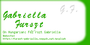 gabriella furszt business card